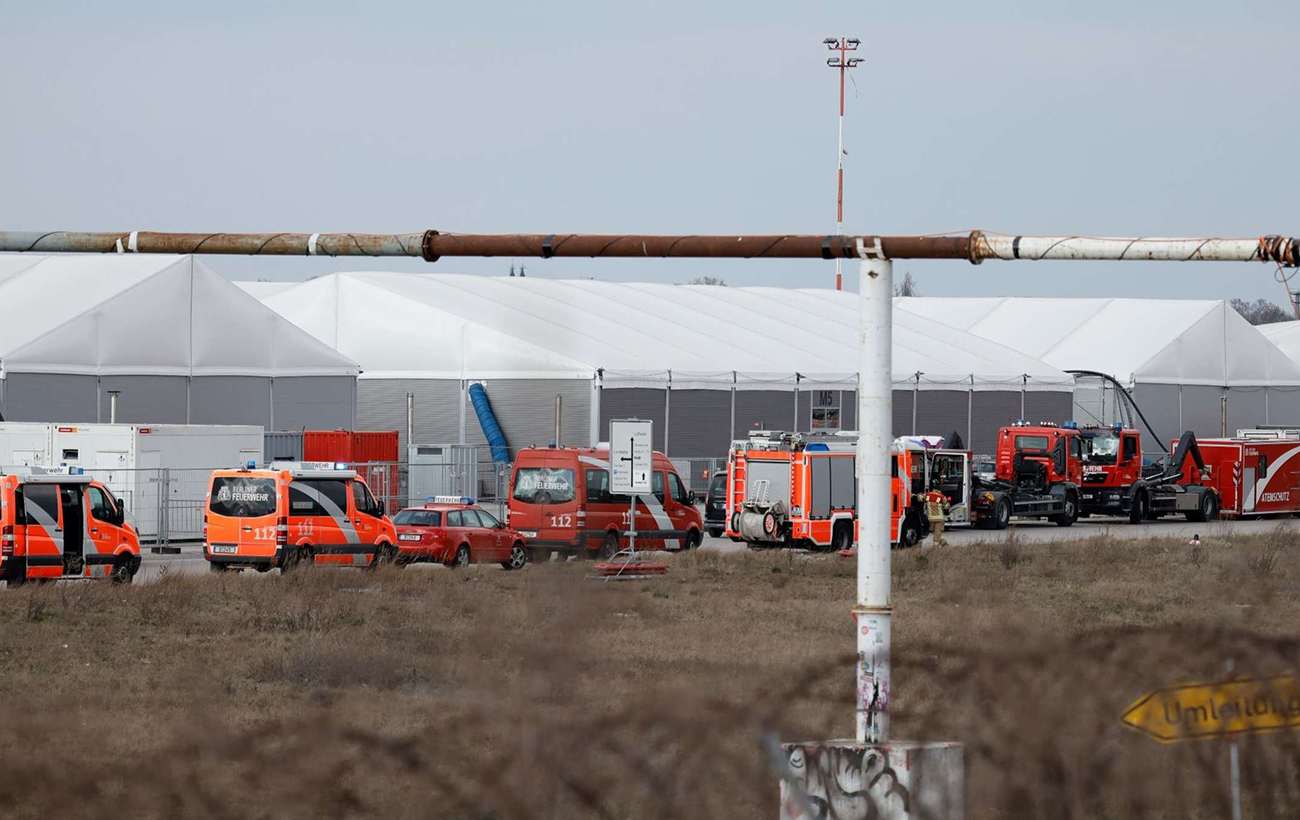 У центрі для біженців у Берліні згорів павільйон українців. Без житла залишилося 300 людей